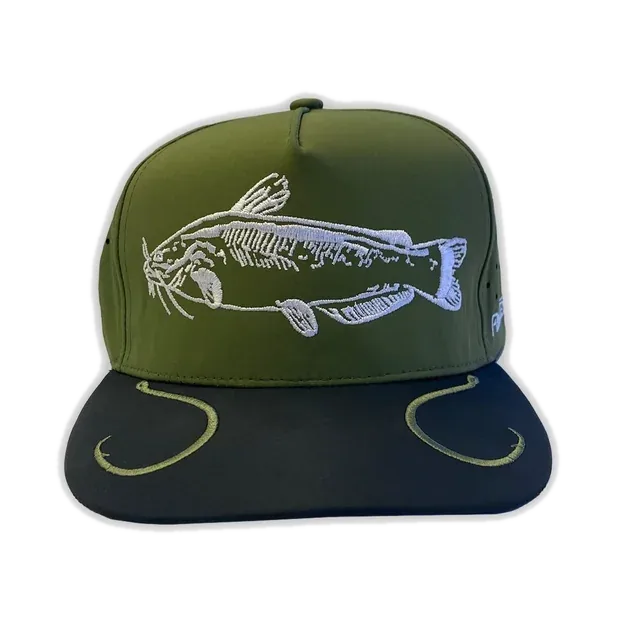 Catfish Hunter structured snapback with a flat brim